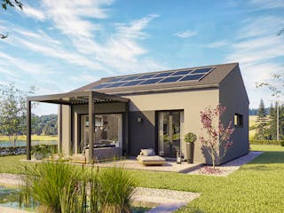 Fertighaus newLife Bungalow von WeberHaus Schlüsselfertig ab 222900€, Bungalow Außenansicht 1