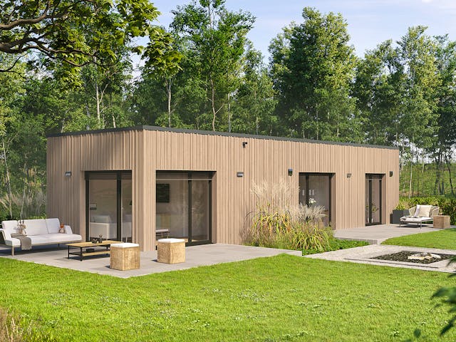 Fertighaus Option Bungalow von WeberHaus Schlüsselfertig ab 189000€, Bungalow Außenansicht 1 Fertighaus Option Bungalow von WeberHaus Schlüsselfertig ab 189000€, Bungalow Außenansicht 1