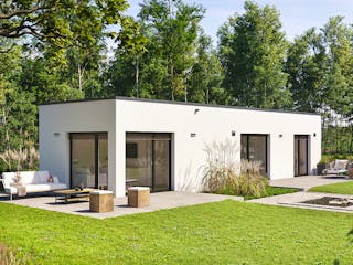 Fertighaus Option Bungalow von WeberHaus Schlüsselfertig ab 189000€, Bungalow Außenansicht 3