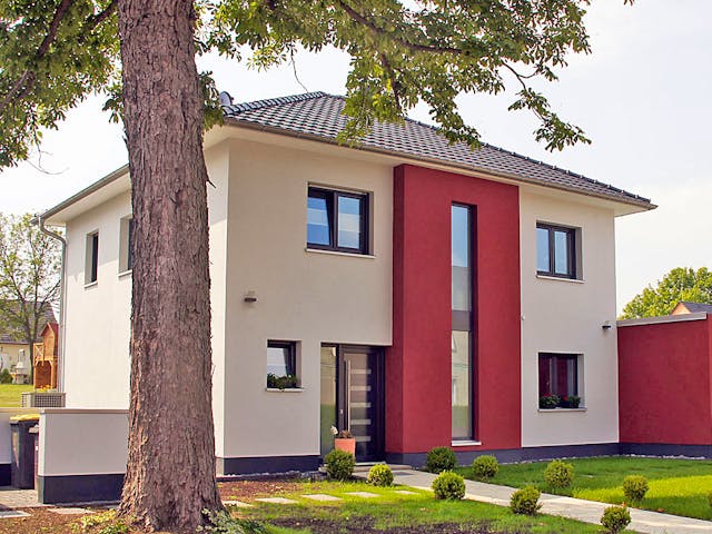 Massivhaus Stadtvilla 250 von WEIOTT-Massiv-Haus, Stadtvilla Außenansicht 1