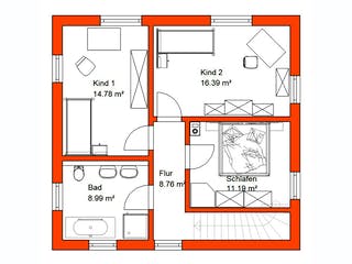 Massivhaus Stadtvilla 372 von WEIOTT-Massiv-Haus, Stadtvilla Grundriss 2