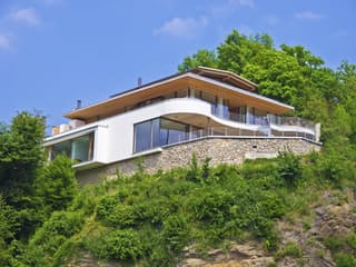 Fertighaus Weitblick von Bau-Fritz Schlüsselfertig ab 990000€, Stadtvilla Außenansicht 5