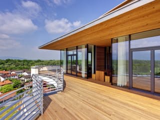 Fertighaus Weitblick von Bau-Fritz Schlüsselfertig ab 990000€, Stadtvilla Außenansicht 9