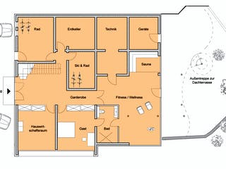 Fertighaus Weitblick von Bau-Fritz Schlüsselfertig ab 990000€, Stadtvilla Grundriss 3
