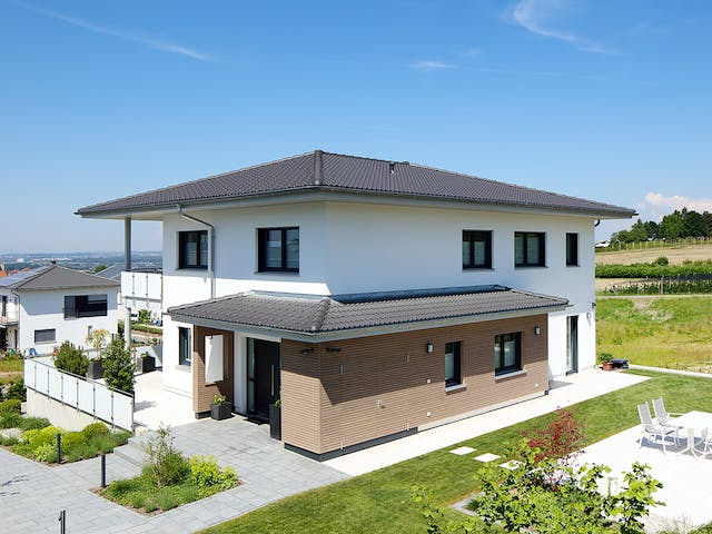 Fertighaus Haus PT von Weizenegger Schlüsselfertig ab 650000€, Stadtvilla Außenansicht 1
