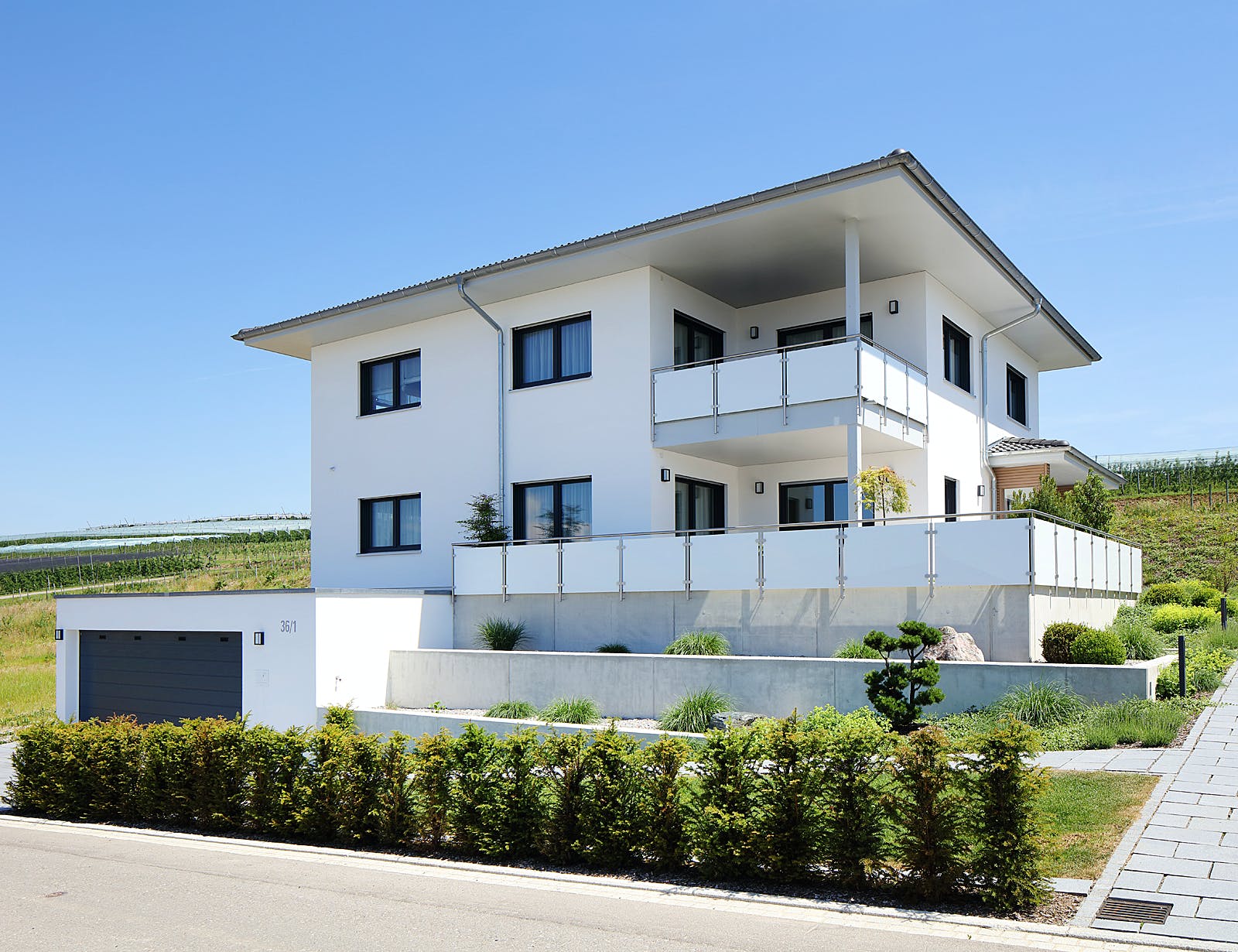 Fertighaus Haus PT von Weizenegger Schlüsselfertig ab 650000€, Stadtvilla Außenansicht 2