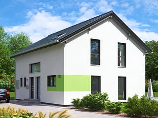 Fertighaus Wien von Fingerhut Haus Schlüsselfertig ab 437280€, Satteldach-Klassiker Außenansicht 2