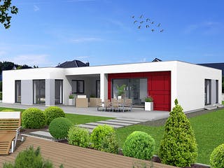 Fertighaus EDITION B 145.2 von WOLF-HAUS Schlüsselfertig ab 415775€, Bungalow Außenansicht 1