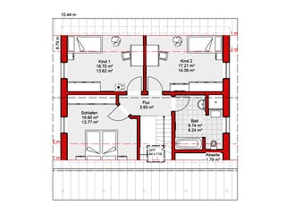 Fertighaus EDITION E 139 von WOLF-HAUS Schlüsselfertig ab 369515€, Satteldach-Klassiker Grundriss 2