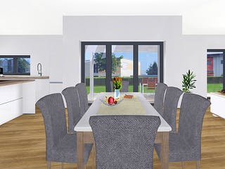 Fertighaus EDITION E 179 von WOLF-HAUS Schlüsselfertig ab 500111€, Pultdachhaus Innenansicht 2