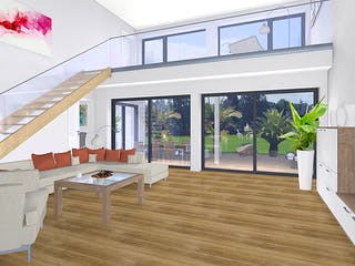 Fertighaus EDITION E 203 von WOLF-HAUS Schlüsselfertig ab 502727€, Pultdachhaus Innenansicht 1