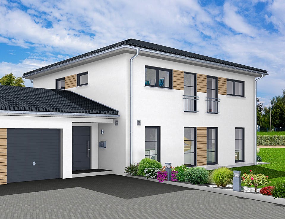 Fertighaus EDITION S 174 von Wolf-Haus Schlüsselfertig ab 458801€, Stadtvilla Außenansicht 1