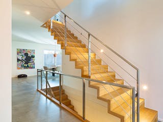 Fertighaus Einfamilienhaus Oberbayern von Wolf System, Stadtvilla Innenansicht 3