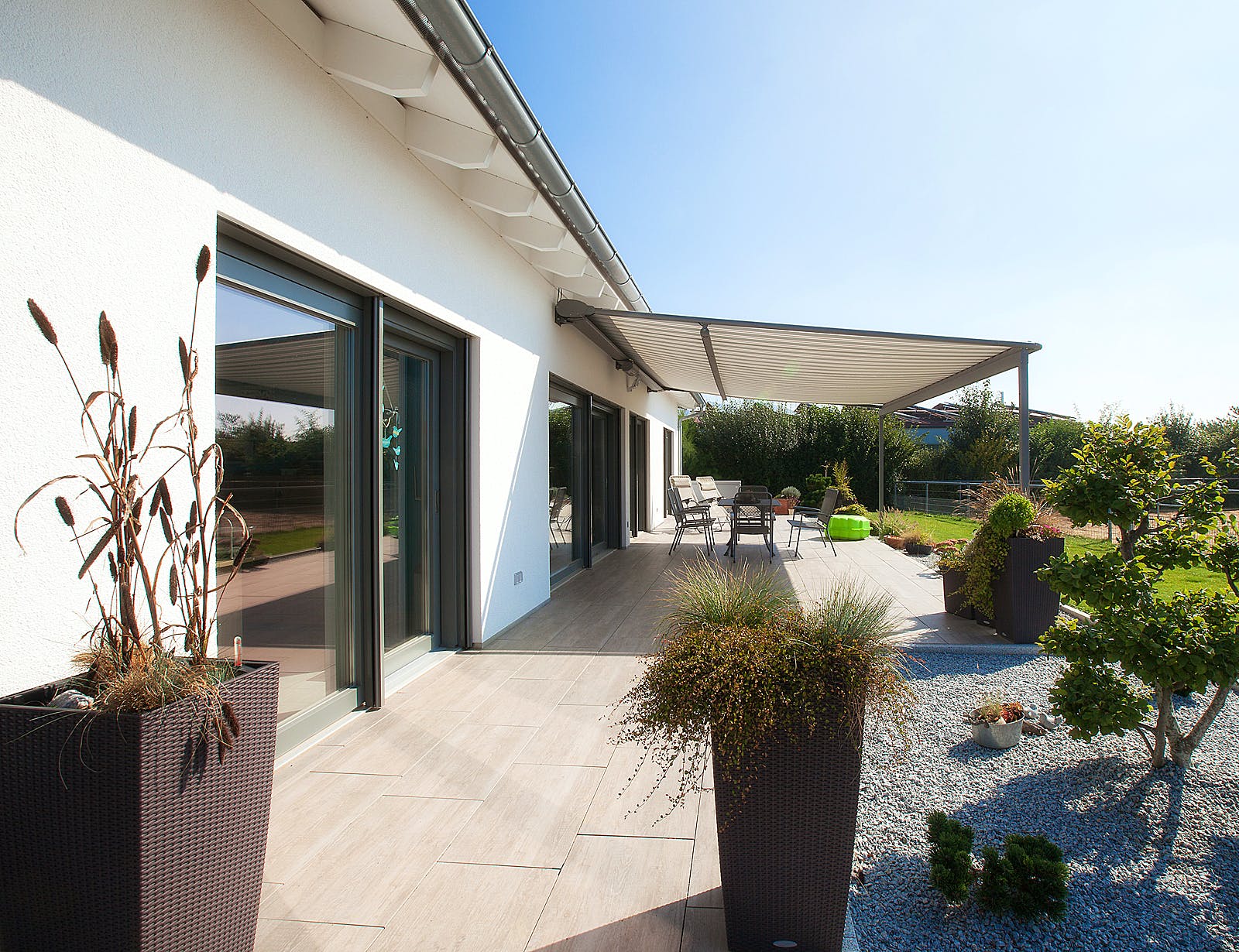 Fertighaus Bungalow Wolframs-Eschenbach von Wolf System, Bungalow Außenansicht 2
