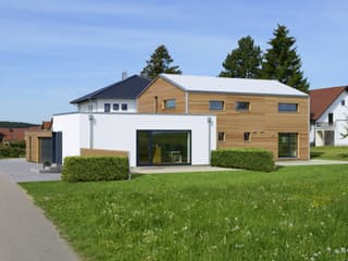 Fertighaus Wriedt von Bau-Fritz Schlüsselfertig ab 540000€, Satteldach-Klassiker Außenansicht 3