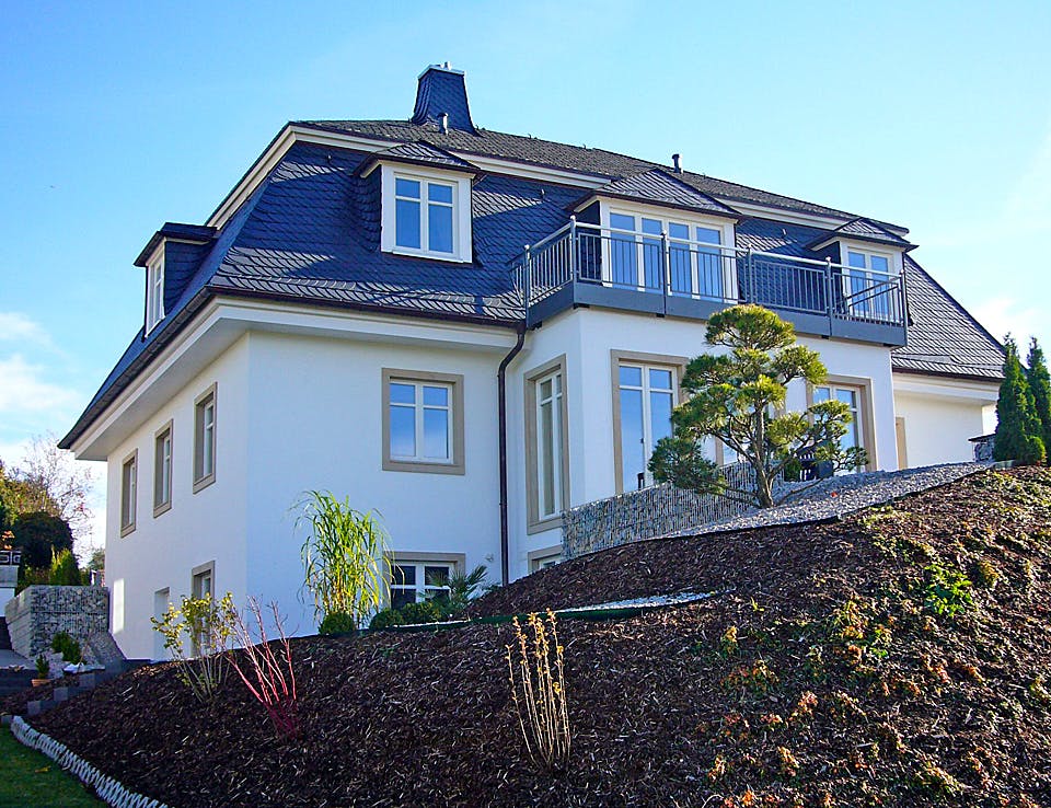 Fertighaus Haus Hillebrand von Wiese und Heckmann, Stadtvilla Außenansicht 2