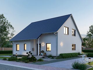 Massivhaus Masterhaus EFH 146 von Ytong Bausatzhaus, Satteldach-Klassiker Außenansicht 4