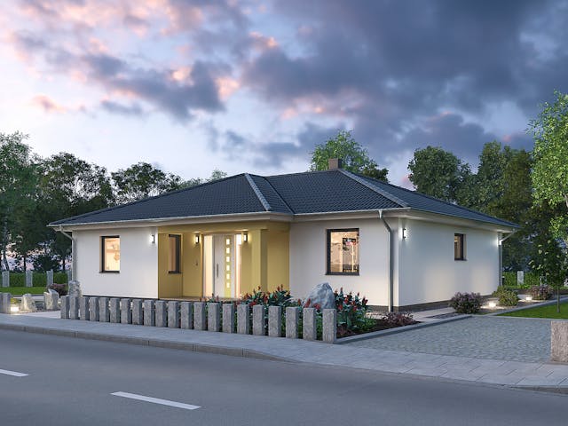 Massivhaus Bungalow BGL 120 von Ytong Bausatzhaus, Bungalow Außenansicht 1