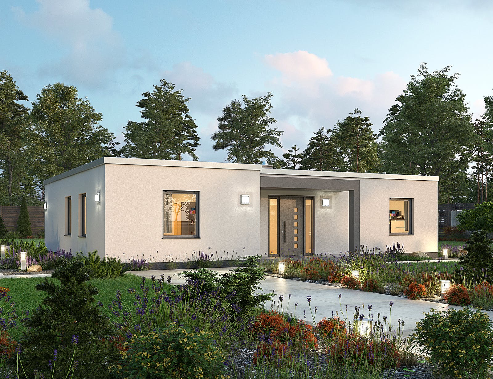 Massivhaus Bungalow BGL 121 von Ytong Bausatzhaus Bausatzhaus ab 173000€, Bungalow Außenansicht 1