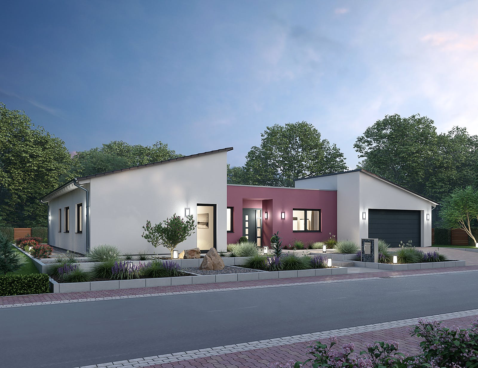 Massivhaus Bungalow BGL 168 von Ytong Bausatzhaus, Bungalow Außenansicht 1