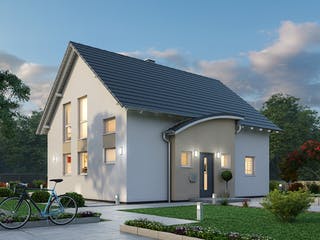 Massivhaus Einfamilienhaus EFH 124 von Ytong Bausatzhaus, Satteldach-Klassiker Außenansicht 1