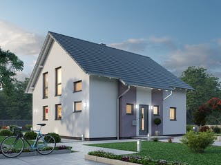 Massivhaus Einfamilienhaus EFH 136 von Ytong Bausatzhaus, Satteldach-Klassiker Außenansicht 1