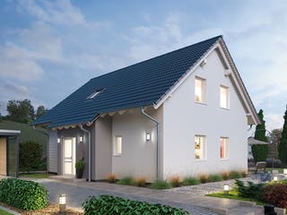 Massivhaus Einfamilienhaus EFH 151 von Ytong Bausatzhaus, Satteldach-Klassiker Außenansicht 1