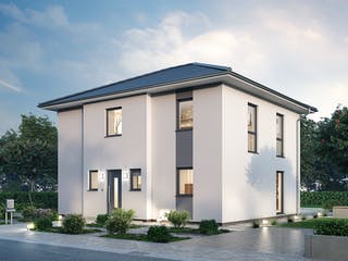 Massivhaus Stadtvilla STV 133 von Ytong Bausatzhaus, Stadtvilla Außenansicht 2