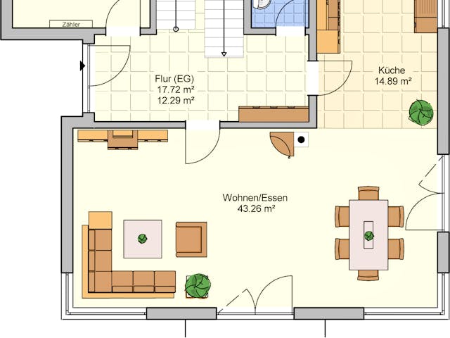 Fertighaus Köln von Fingerhut Haus Schlüsselfertig ab 572723€, Stadtvilla Grundriss 1